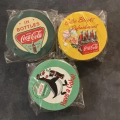 タイトーくじ　コカコーラ　レトロ缶ケース3種