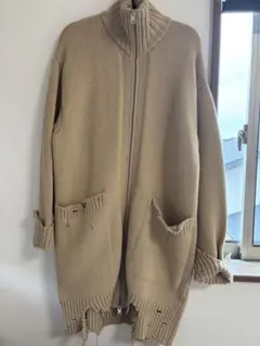 DIESEL ベージュ ロングカーディガン XXXS