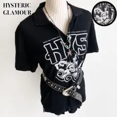 美品✨HYSTERIC GLAMOUR ヒスガール　ポロシャツ ブラック XLのサムネイル