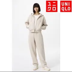 【新品未着用】UNIQLOユニクロ ドライスウェットパーカー セットアップ