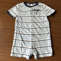 Ralph Lauren ストライプロンパース　6Ｍ