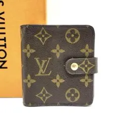 正規品 ルイヴィトン 二つ折り 財布 コンパクトジップ モノグラムのサムネイル