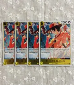 ワンピースカード　エース　R4枚セット