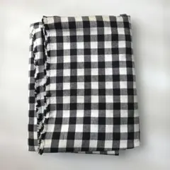 カットクロス　黒と白のチェック