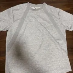 グレー 半袖 Tシャツ 切り替えデザイン