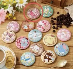 サンリオキャラクターズ 刺繍缶バッジビスケット3 マロンクリーム