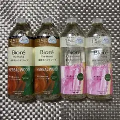 ビオレザハンド 泡ハンドソープ〈ハーバルウッド・ローズ〉詰替2種340ml×4本のサムネイル
