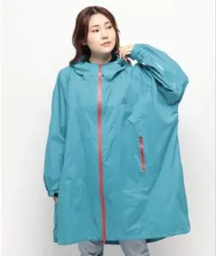 【新品未使用】英国ブランドFULTON撥水ポンチョ(フード付き)M-Lサイズのサムネイル
