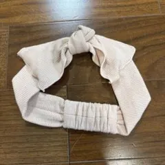 リボン付き　ヘアバンド ピンク