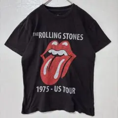 ローリングストーンズ Ｔシャツ 半袖 プリント XS 黒 綿 デイリー