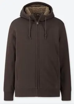 ユニクロ　ボアスエットフルジップパーカー