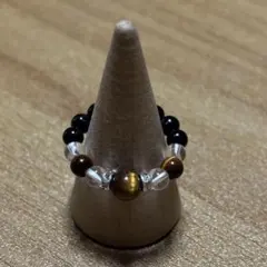 天然石・ビーズリング・タイガーアイ・水晶・オニキス・2017