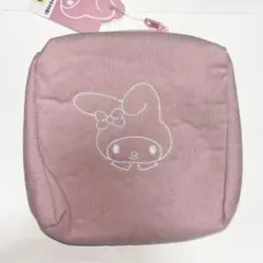 韓国 ダイソー マイメロディ サンリオ ポーチ コーデュロイ 冬 ピンク