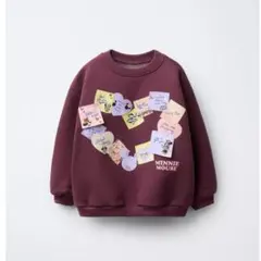 zara ザラキッズ　ディズニー　ミニー　スウェット　トレーナー　104