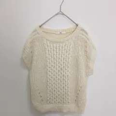 ニット　SLY　スライ　フリーサイズ　ホワイト　秋冬