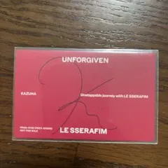LE SSERAFIM UNFORGIVEN 日本 カズハ トレカ