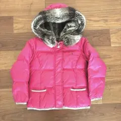 トミーヒルフィガー ダウン キッズ 110 ピンク ファー 女の子　アウター