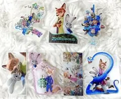 ズートピア アメステシール 7柄ワンシート グリッター加工