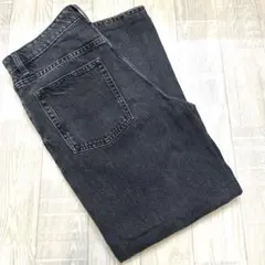 ZARA ダークグレー ストレートデニム