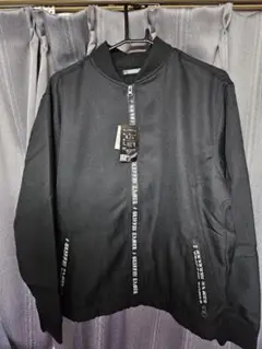 ブラック ジップアップジャケット Mサイズ　Mサイズ新品