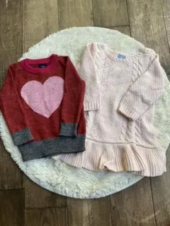 ベビーギャップ　ニット　セット　ピンク　赤　チュニック