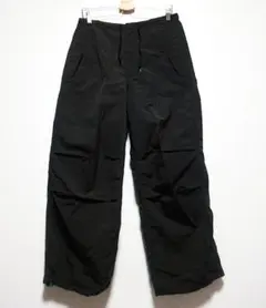 新品 ジーユー 2023年 パラシュートパンツ ナイロンワイドパンツ メンズM