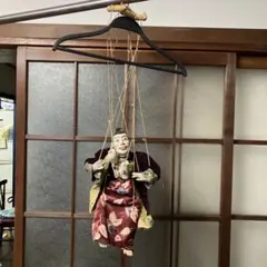 激レア⭐️1930年代⭐️ビルマ人形⭐️マリオネット木製人形⭐️操り