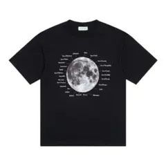 ムーンマップTシャツ Lサイズ ブラック 天文デザイン