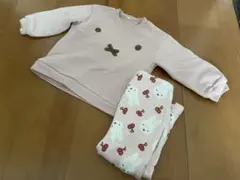 【SET♡】Miffy ピンクトレーナー95 レギンス100 裏起毛