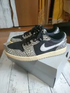 NIKE AIR JORDAN 1 LOW black cement 27.5のサムネイル