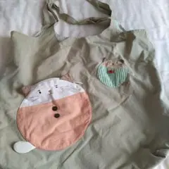 HIKOSEN CARA　トートバッグ　飛行船　猫