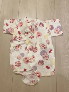 金魚と花柄のコットン甚平 女の子ベビー服