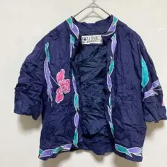 【極希少/ドイツ製】FINK MODELL【42】 ヴィンテージ 羽織りブラウス