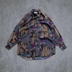 90s 00s archive all pattern shirt 韓国 y2k