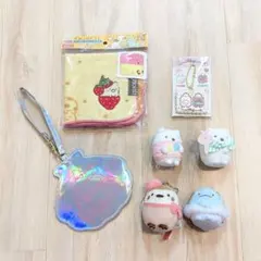 すみっコぐらしセット　タオル　ぬいぐるみ　パスケース　キーホルダー