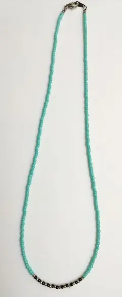 ターコイズカラービーズネックレス