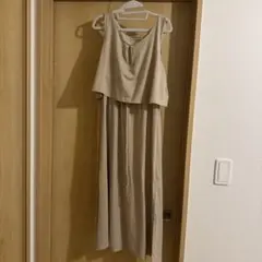 ベージュ Mサイズ キャミワンピース