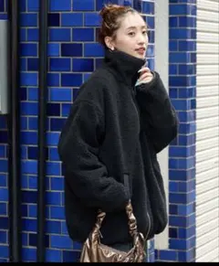 FREAK'S STORE スタンドカラー リバーシブル ボア ブルゾン