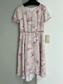 【☆みりん様専用☆】レッセパッセ・Mサイズ・花柄ピンク半袖膝下丈ワンピース