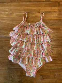 petit main 花柄 ワンピース水着 110