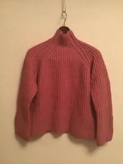 ZARA ハイネックセーター　ピンク