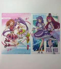 アイカツ！×プリパラ クリアビジュアルポスター デザインI／デザインK