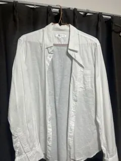 長袖シャツ ホワイト・オリーブグリーンの2点セット