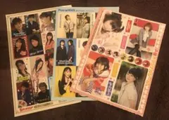 声優オリジナルシール　雑誌付録　豊崎愛生　戸松遥　斎藤千和　岡本信彦　中島愛　他