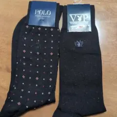 Polo ドット柄 ブラックソックス 2セットのサムネイル