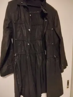 【薄手】ダークグレーロングコート