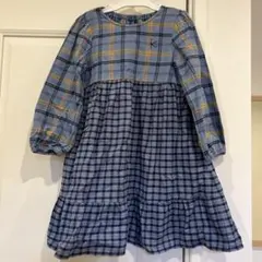 KUMIK 120サイズ チェック柄ワンピース