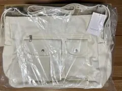 値下げ中‼️ TINAJOJUN キャンバス バックルバッグ アイボリー