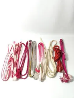 帯締め まとめ売り 正絹含む 和装小物 着物用 ピンク系 多色セット 京都発