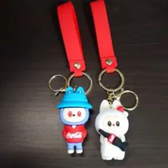 ラブブ　Coca-Colaコラボキーホルダー　新品未使用セット